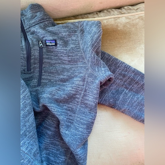 PATAGONIA BETTER SWEATER QUARTER ZIP FLEECE PULLOVER KIDS' XL GRAY - Picture 6 of 8
